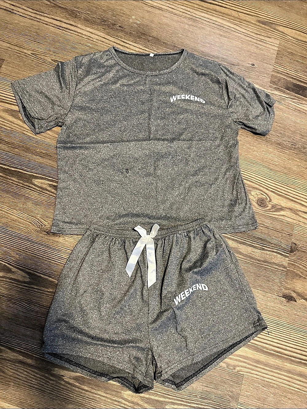 Gray Pajama Set Loungewear